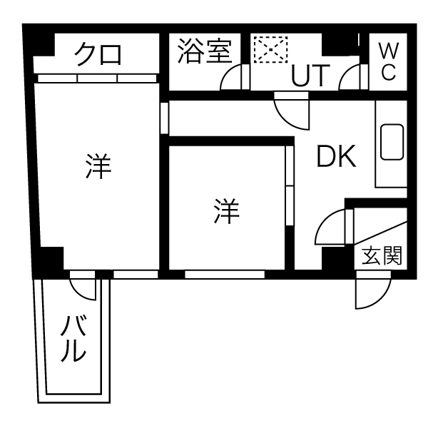 ※募集終了【空室募集中】505号室（2DK）